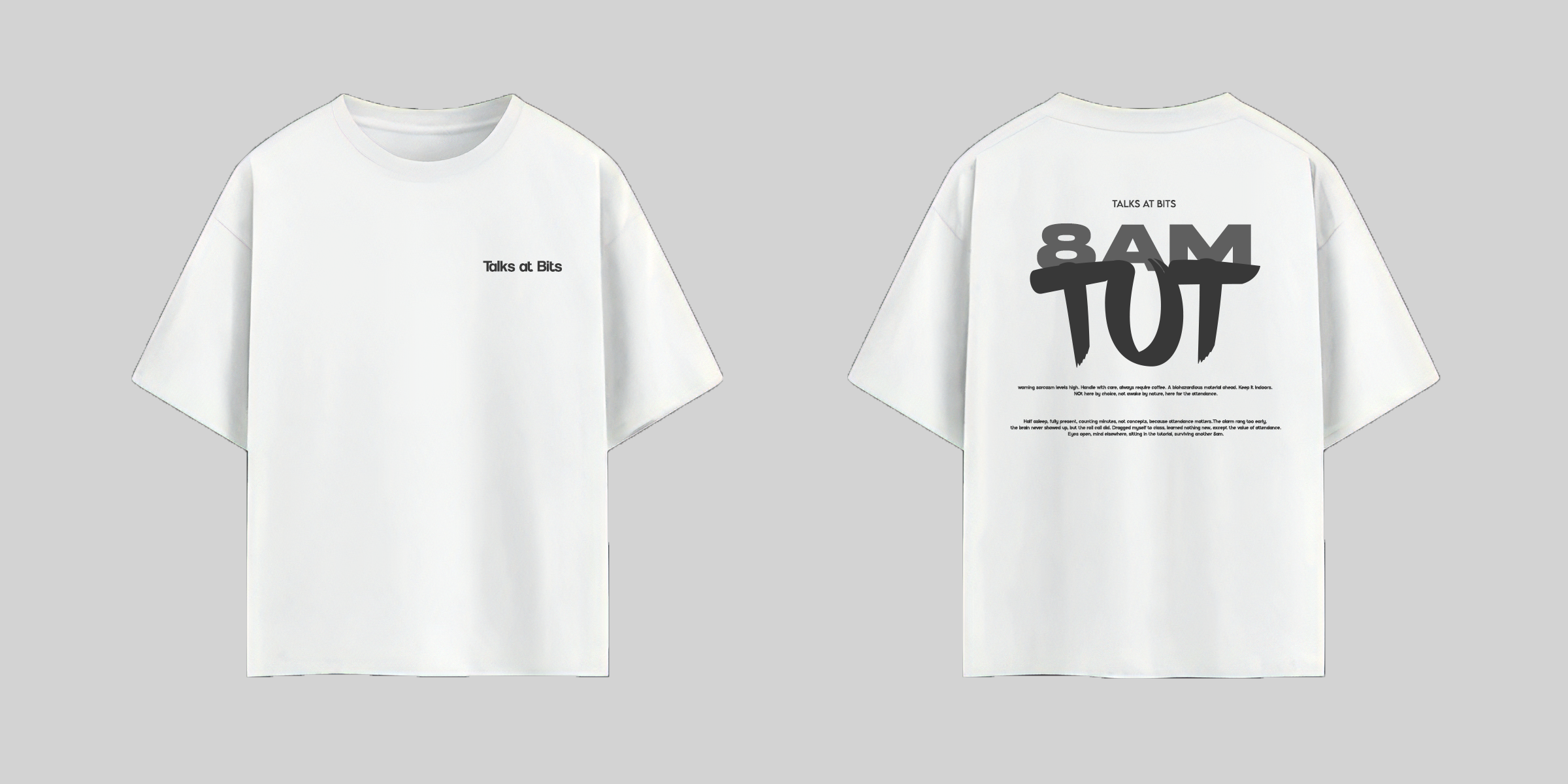 8 am Tut Oversized puffed T-shrit.