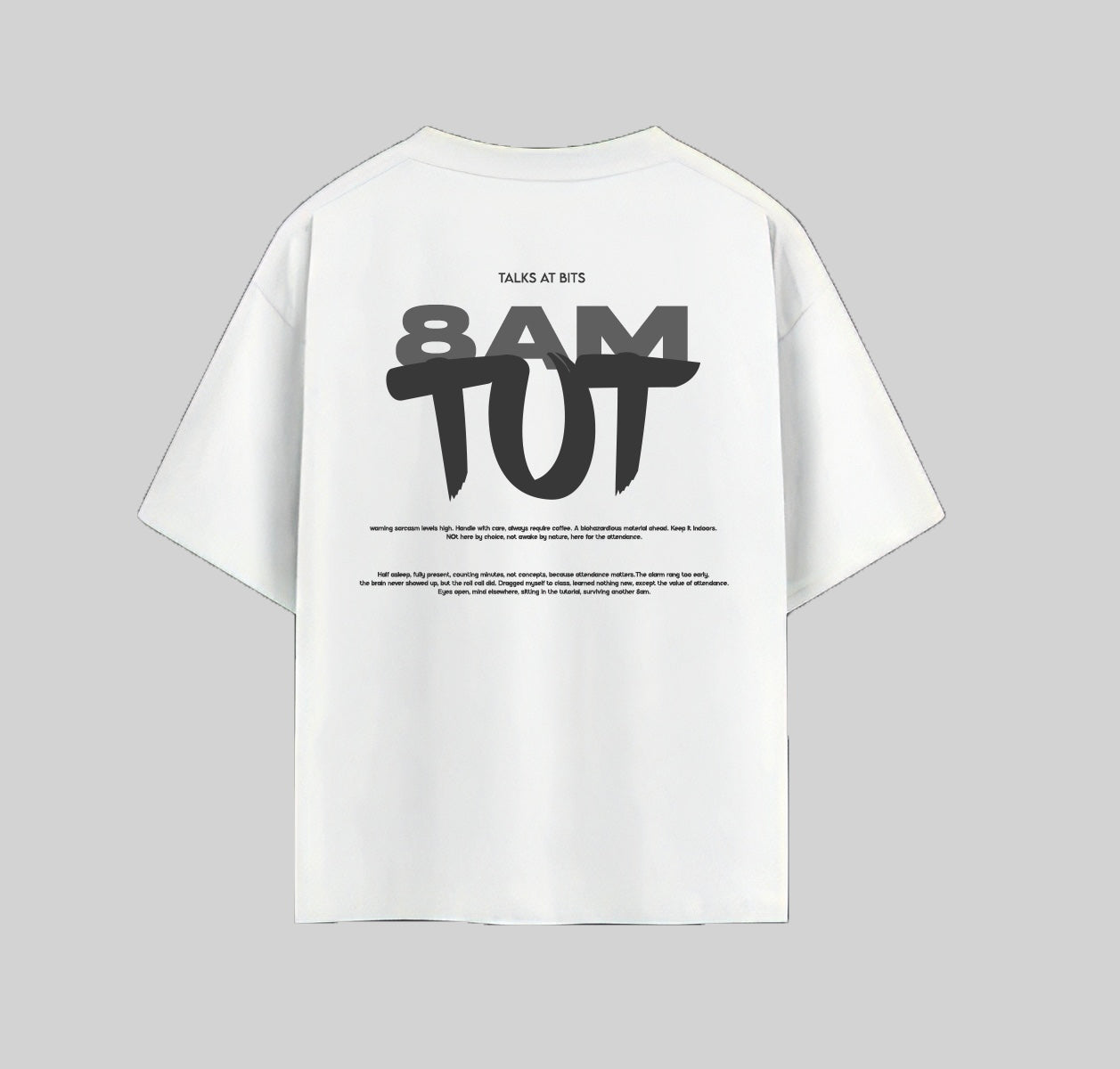 8 am Tut Oversized puffed T-shrit.