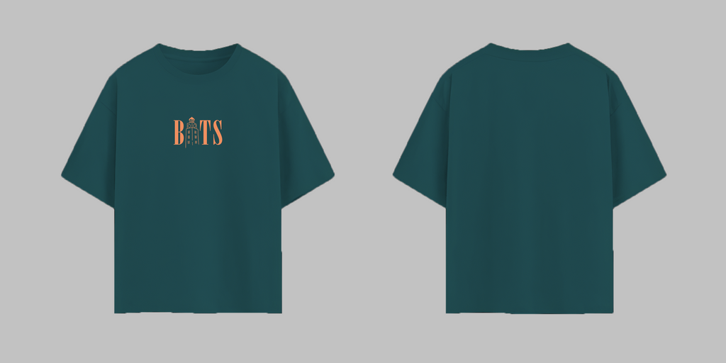 BTS printed Tshirt with a clock