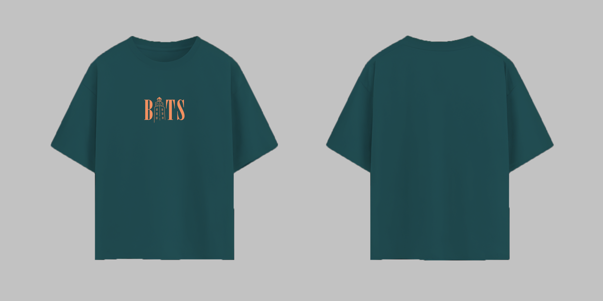 BTS printed Tshirt with a clock