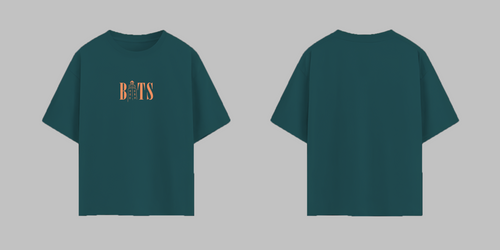 BTS printed Tshirt with a clock