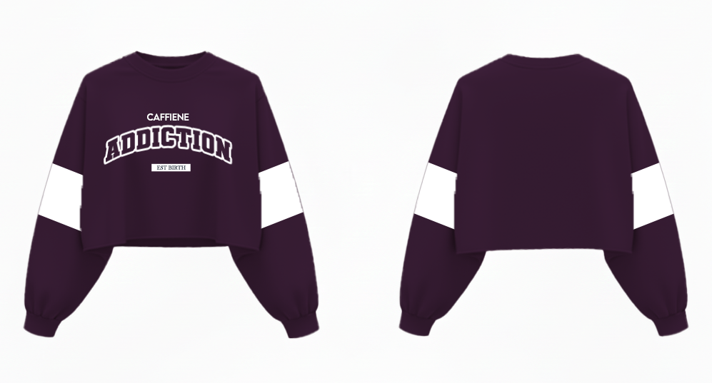 caffine addiction croptop.