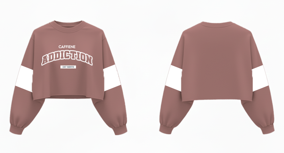 caffine addiction croptop.